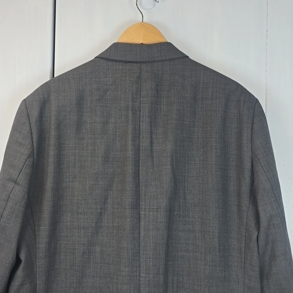 Ted Baker| Mens Gray Suit Coat/Jacket Endurance Wool Neutral Preppy Sz.46R - Picture 7 of 13